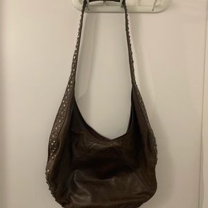 Danier Leather studded hobo bag